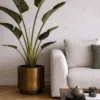 Plantenpot Uyuni S Ø40 cm aged brass