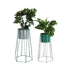 Plantenstandaard Retro mouse grey/retro green - set van 2