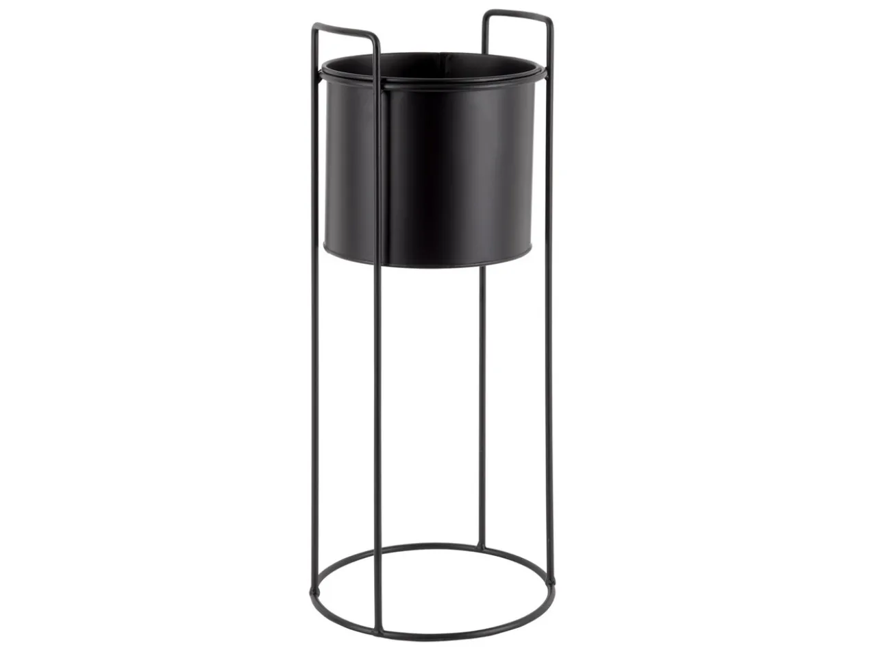 Plant pot set Essence round iron black
