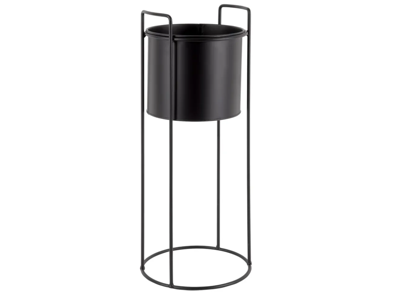 Plant pot set Essence round iron black