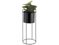 Plant pot set Essence round iron black