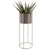 Plant pot set Essence round iron moss green