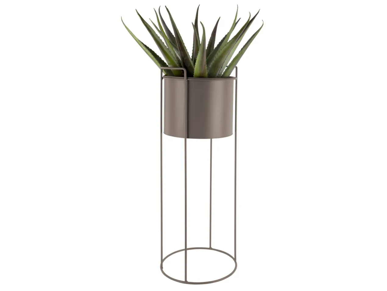 Plant pot set Essence round iron moss green