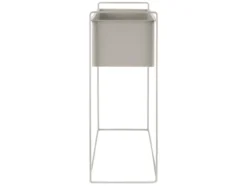Plant pot set Essence straight iron warm grey