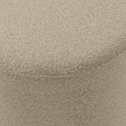 Poef Bouclé beige Ø56 cm