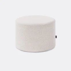 Poef Bouclé naturel Ø56 cm