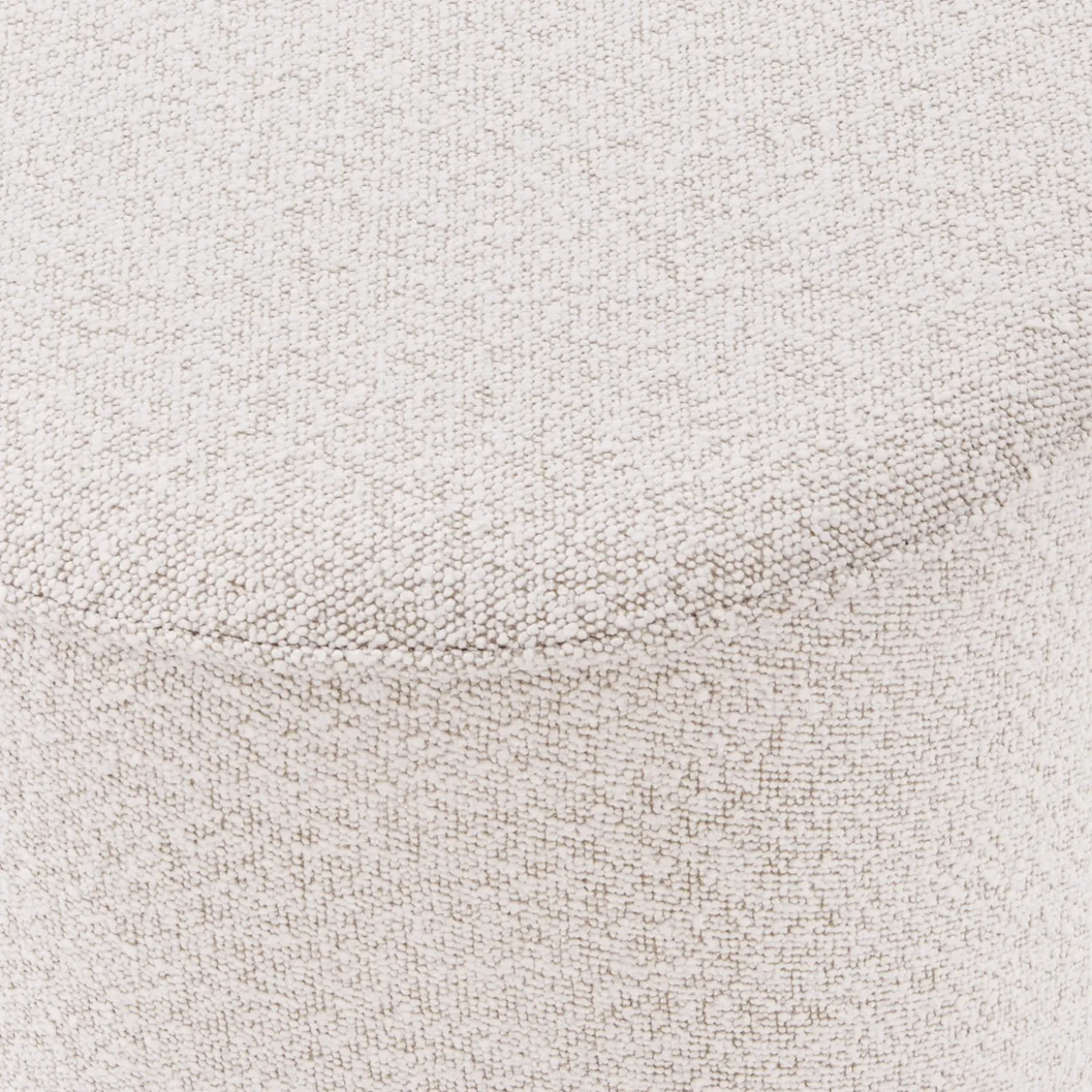 Poef Bouclé naturel Ø56 cm
