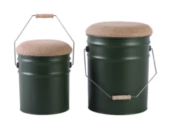 Poef Buckets (Set van 2) Poef Buckets - Jungle groen