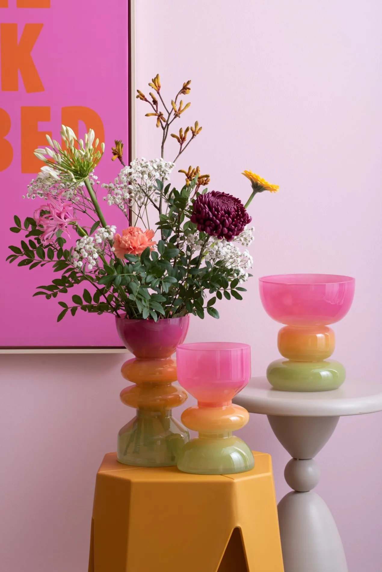 Poef Cherish Kruk Cherish - Heldergeel