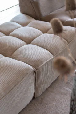 Poef Grid Taupe