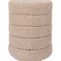 Poef Rosa beige boucle