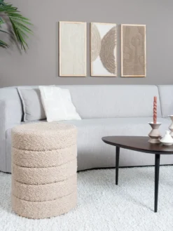 Poef Rosa beige boucle