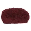 Poef Shaggy bordeaux