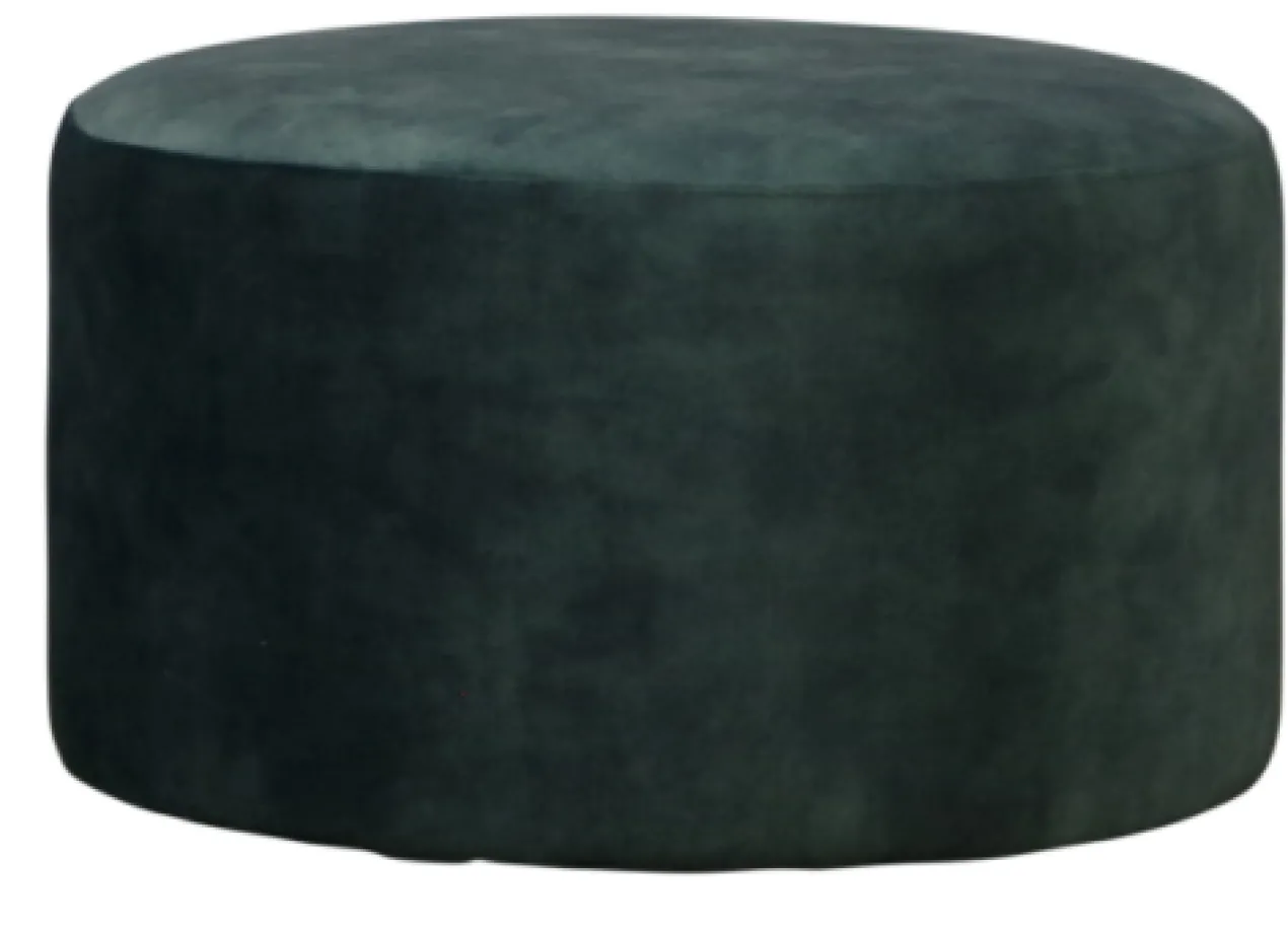 Poef Velvet 60/80 cm Poef Velvet 60 Dusty Blauw