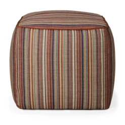Poef Zahara outdoor terra stripe