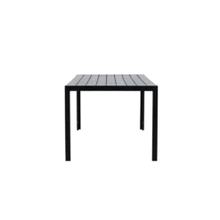 Polywood tuin eettafel Joas zwart - 205 x 90 cm
