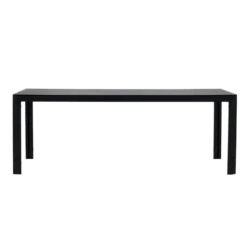 Polywood tuin eettafel Joas zwart - 205 x 90 cm