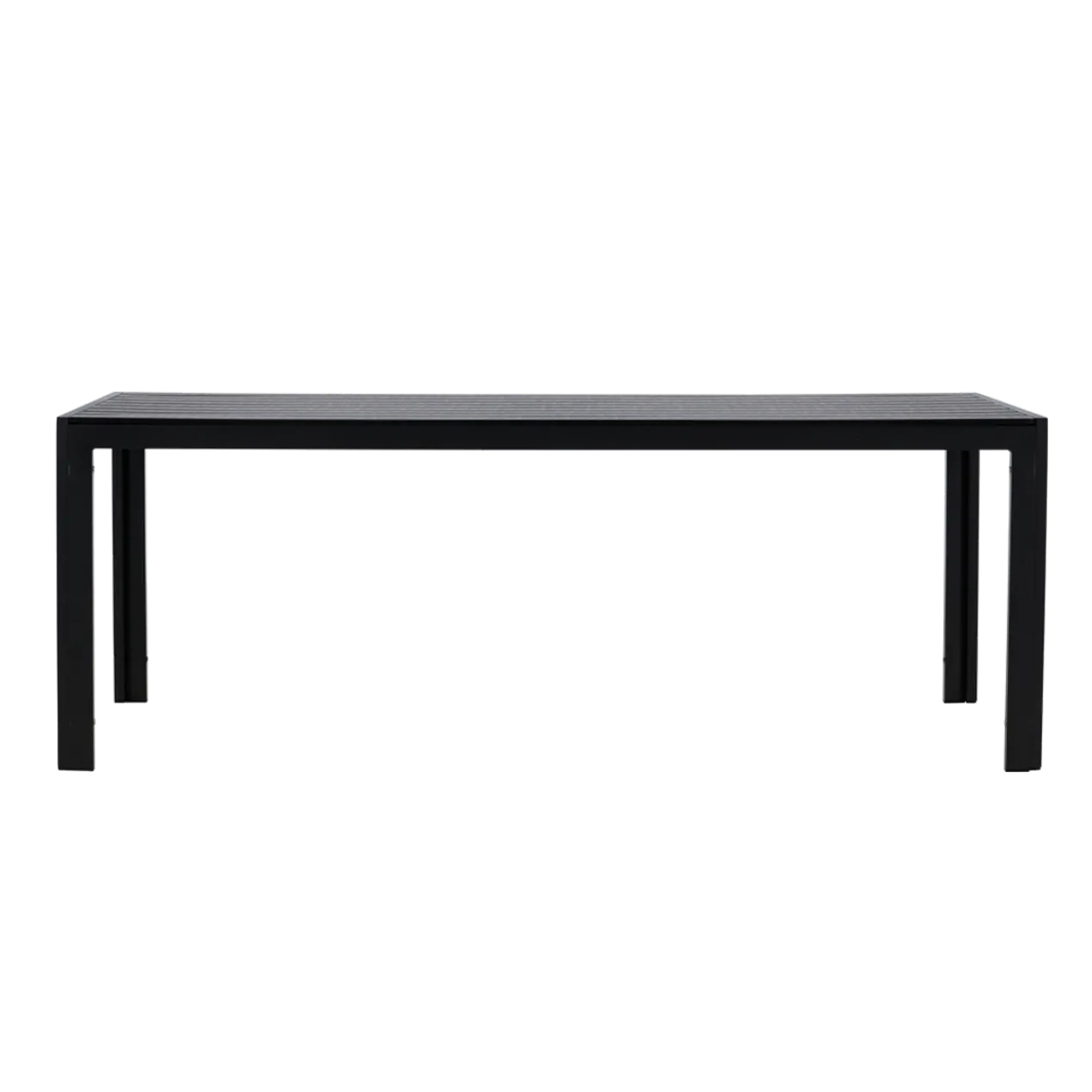 Polywood tuin eettafel Joas zwart - 205 x 90 cm