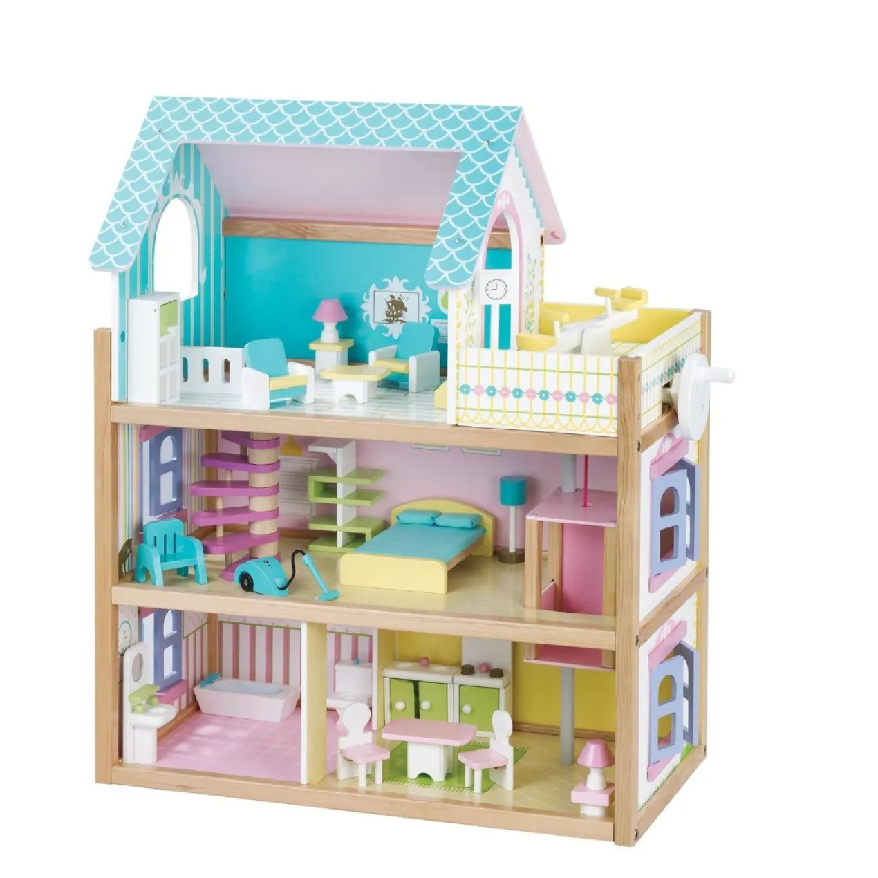 Poppenhuis Blauw XL