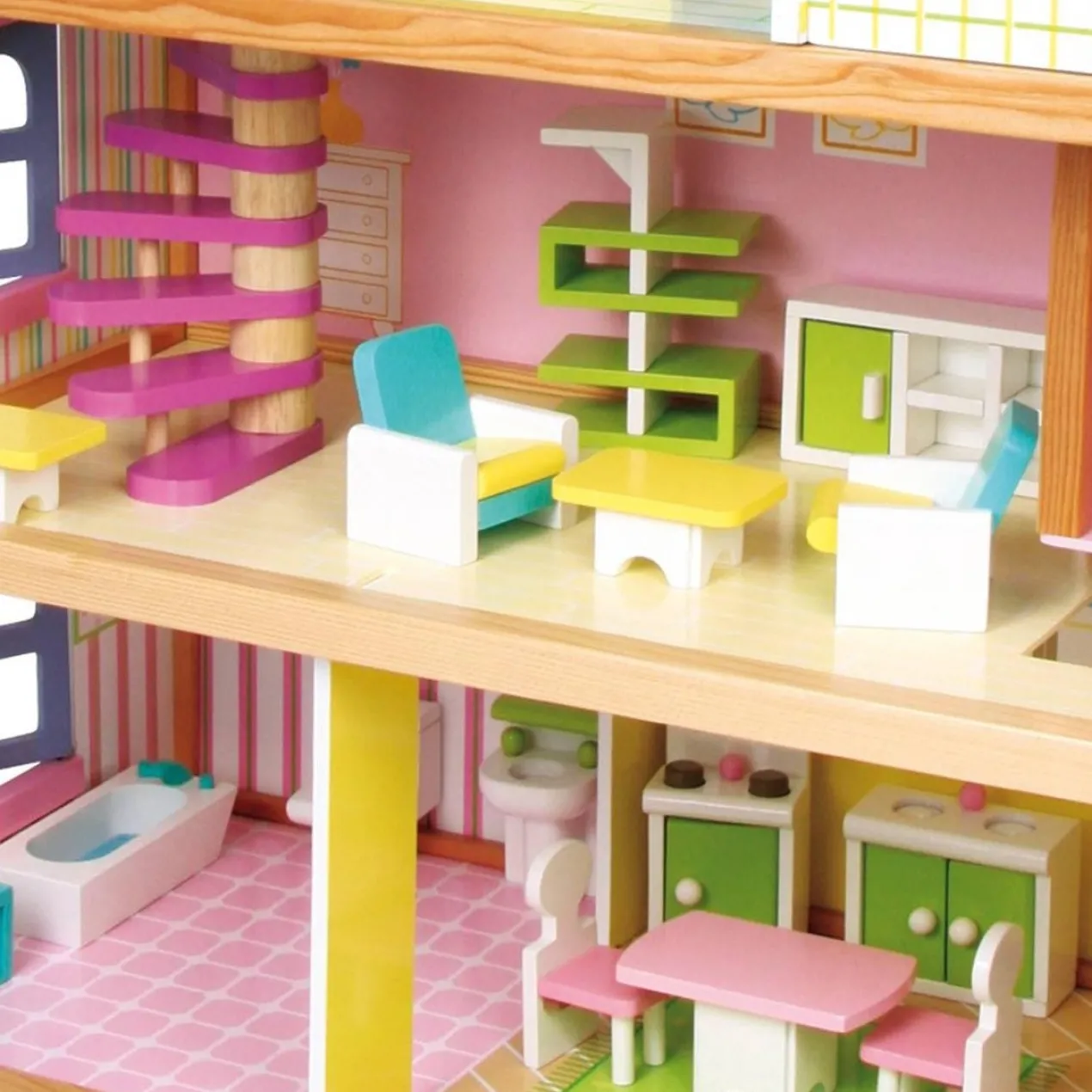 Poppenhuis Blauw XL