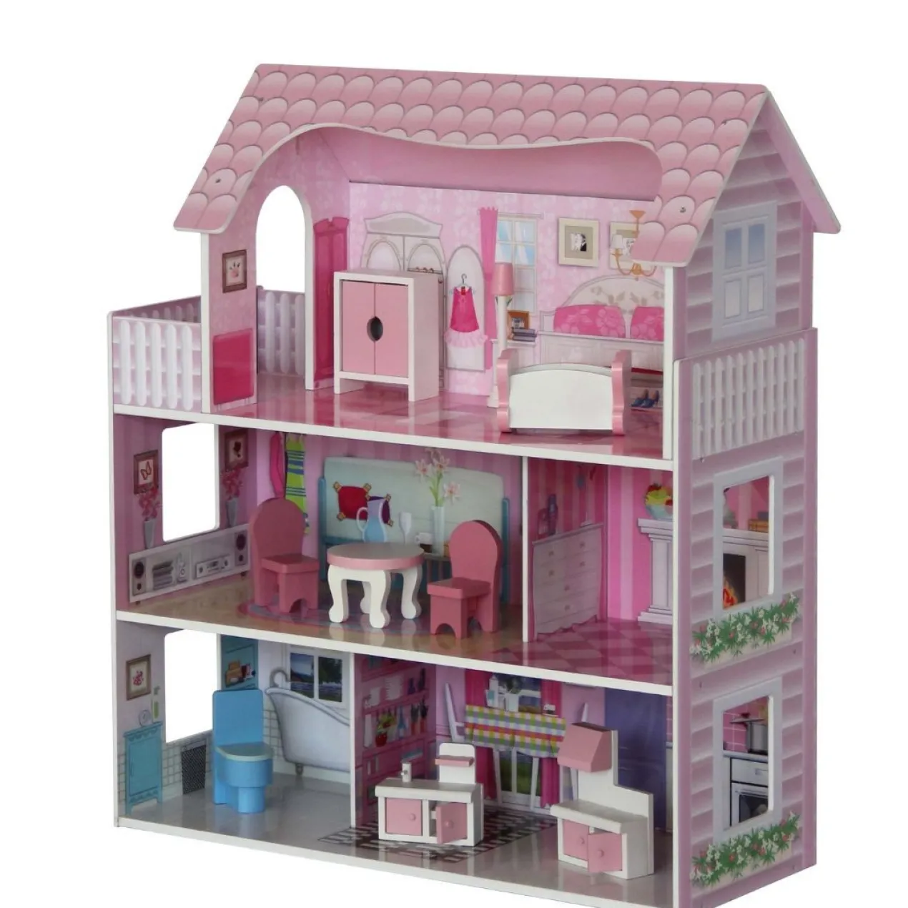 Poppenhuis Roze L