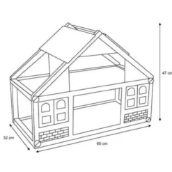 Poppenhuis XL incl meubels