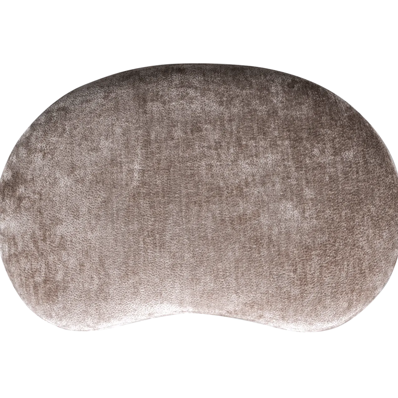 Popular organische poef taupe