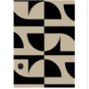 Poster Abstract beige 30 x 40 cm