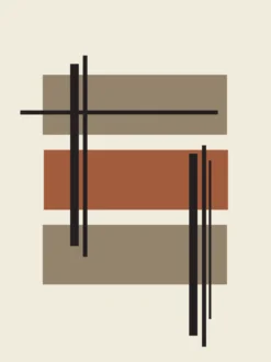 Poster Abstract sand 40 x 50 cm