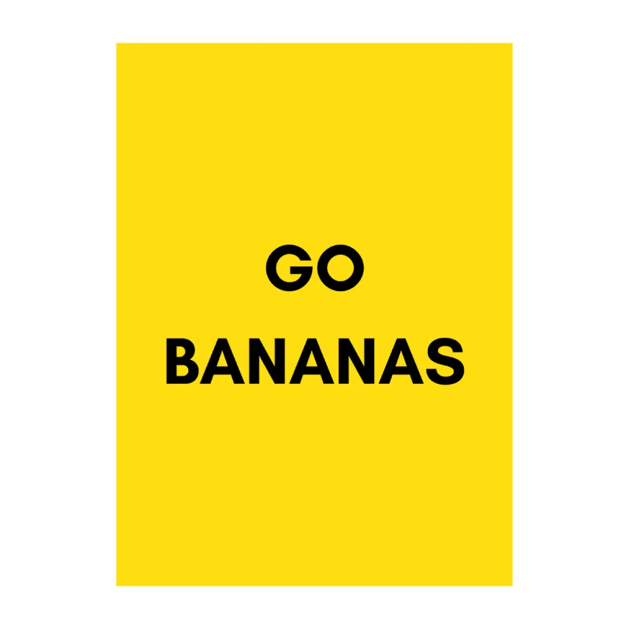 Poster A5 Go bananas