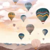 Poster Airballoon sky 30 x 40 cm