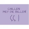 Poster Chillen met die billen