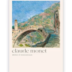 Poster Claude Monet Bridge at Dolceacqua 40x60 cm