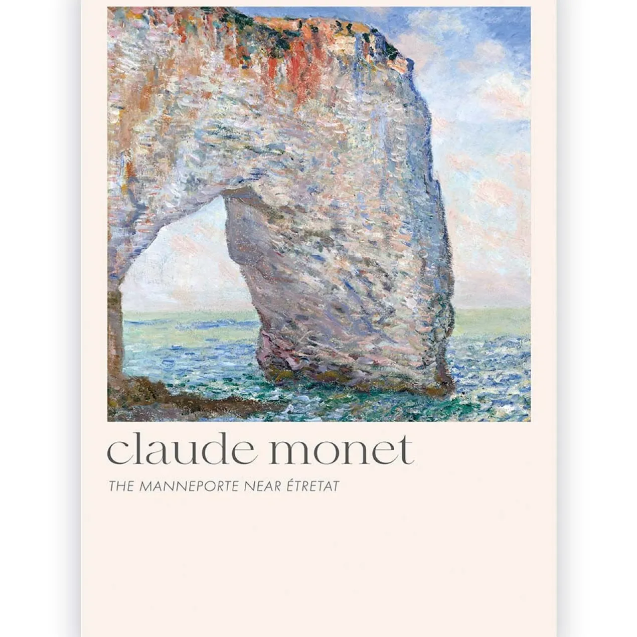 Poster Claude Monet The Manneporte near Étretat 30x45 cm