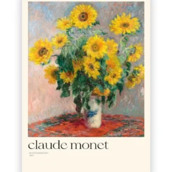 Poster Claude Monet - Zonnebloemen 30x45 cm