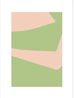 Poster Composition Green 02 30 x 40 cm