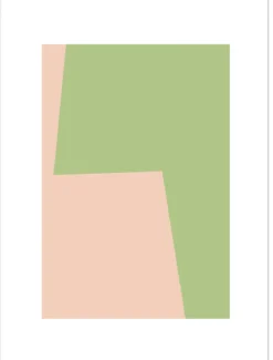 Poster Composition Green 01 30 x 40 cm