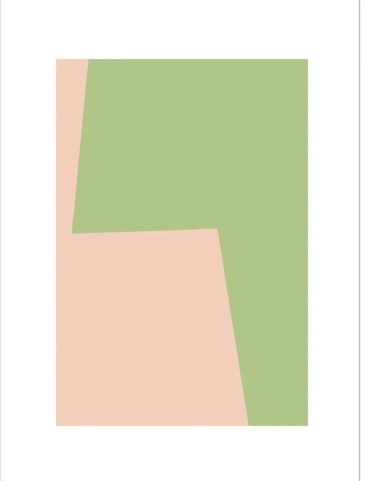 Poster Composition Green 01 30 x 40 cm