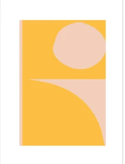 Poster Composition Yellow 30 x 40 cm