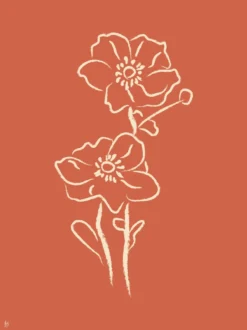 Poster Floral 40 x 50 cm