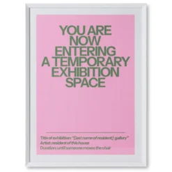 Poster Framed home gallery 87x118 cm