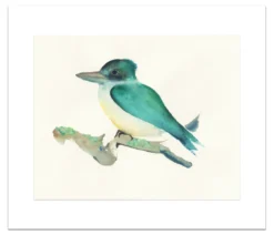 Poster Groene IJsvogel 40 x 50 cm