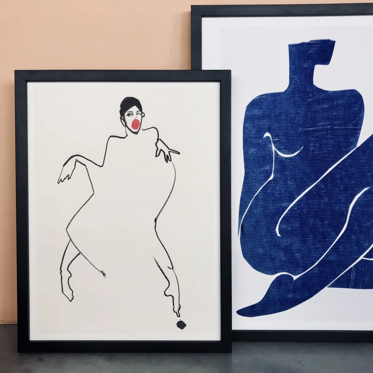 Poster Indigo Nude 30 x 40 cm