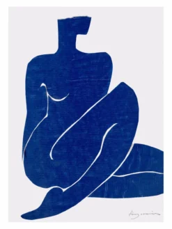 Poster Indigo Nude 30 x 40 cm