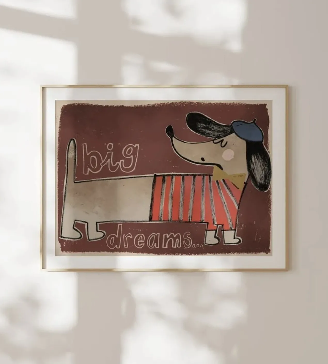 Poster kinderkamer teckel