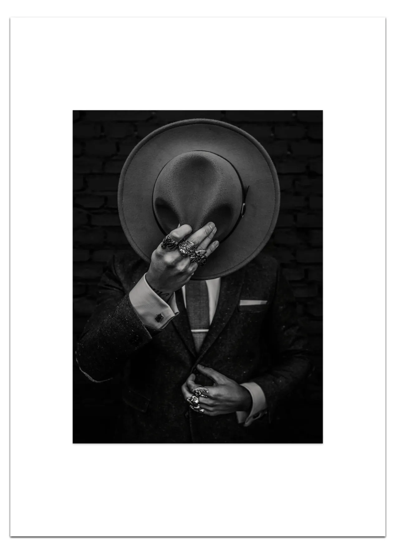 Poster Man met Ringen 30 x 40 cm