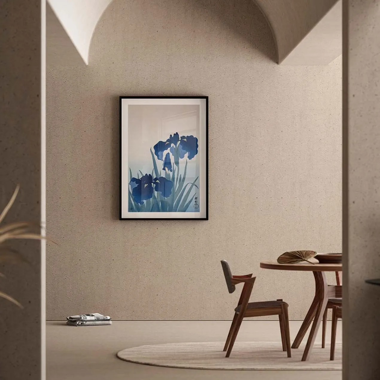 Poster Ohara Koson - Blue Iris 60x90 cm