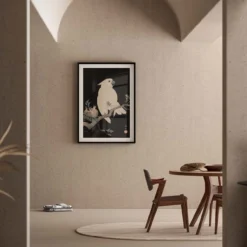 Poster Ohara Koson - Cockatoo Pomegranate 30x45 cm