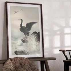 Poster Ohara Koson - Great Cormorant 30x45 cm