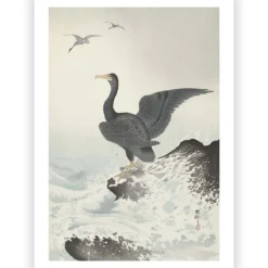 Poster Ohara Koson - Great Cormorant 50x70 cm